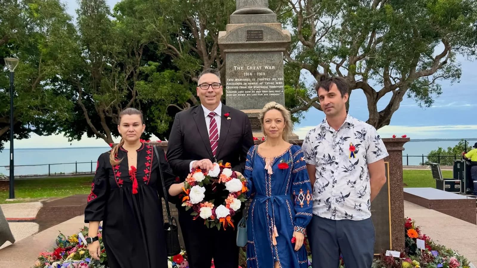 Latvian and Ukrainian Communities Together on ANZAC Day 2026
