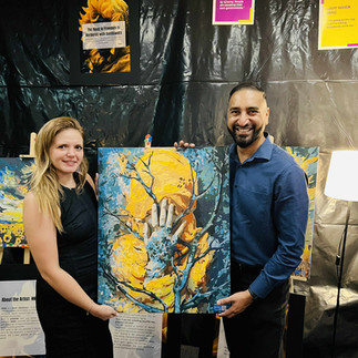 Art Exhibition: The Road to Freedom Is Bordered with Sunflowers photo