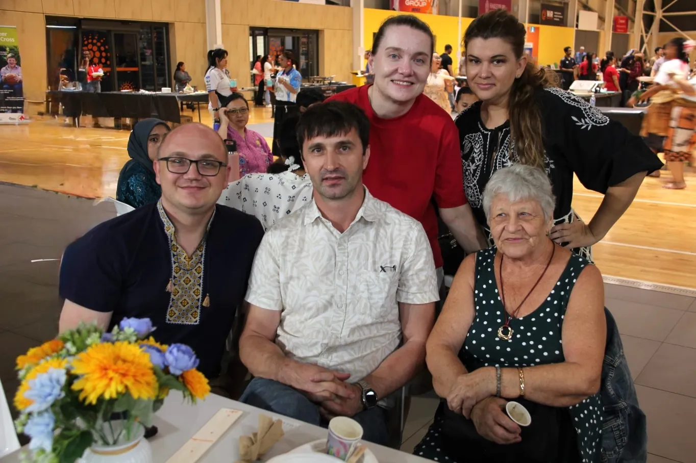 Ukrainian community members and friends at the multicultural festival
