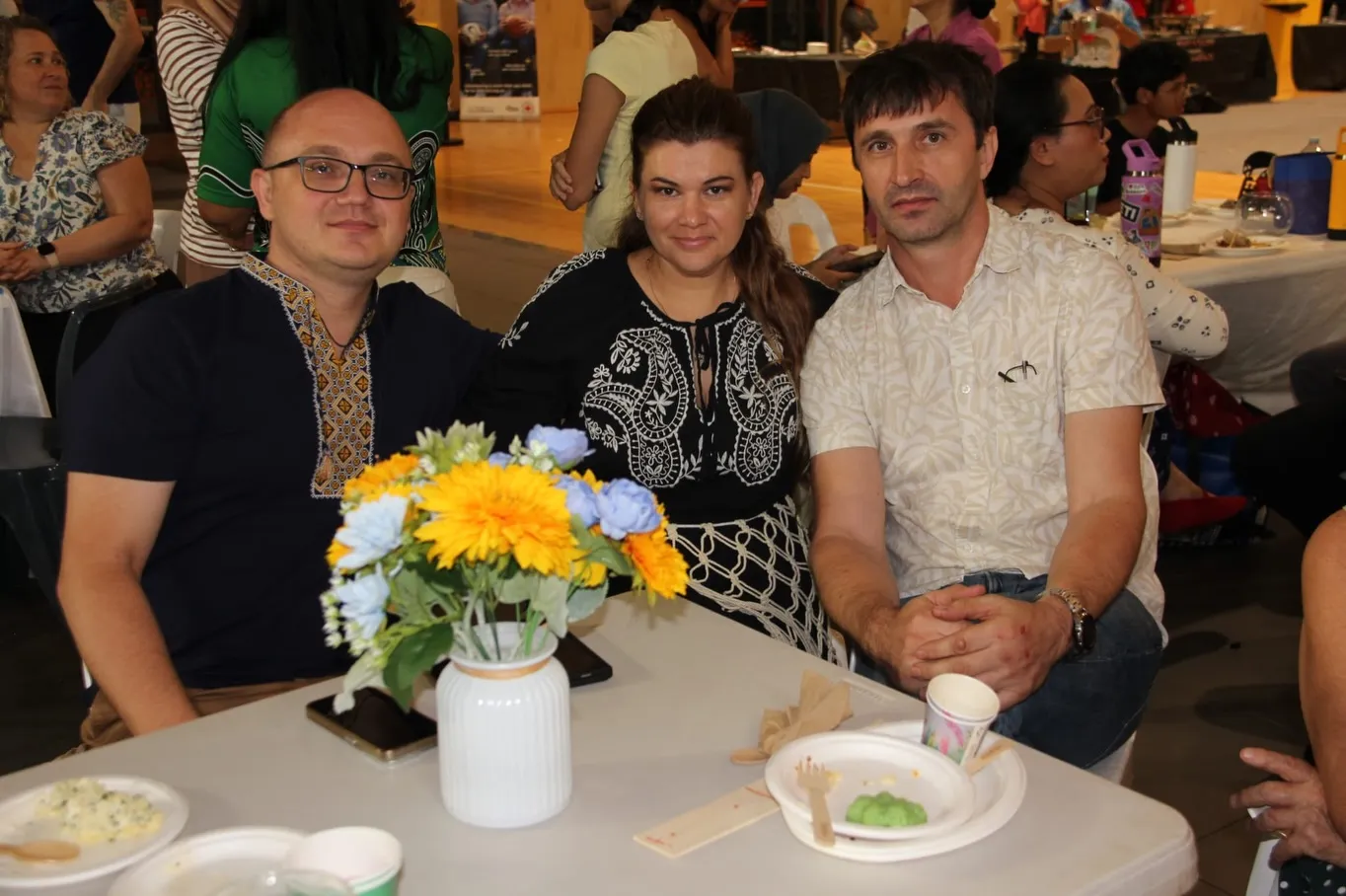 Members of Darwin's Ukrainian community at the festival