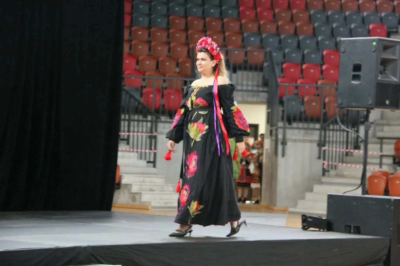 Ukrainian cultural dress presented during The Joy of Many Colours fashion parade